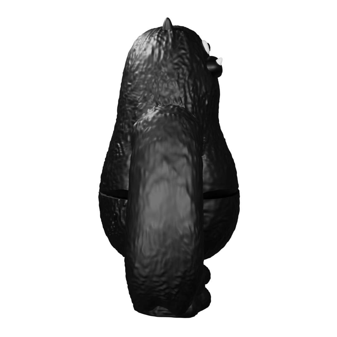 【受注予約】ブラックモジャ【ソフビ】